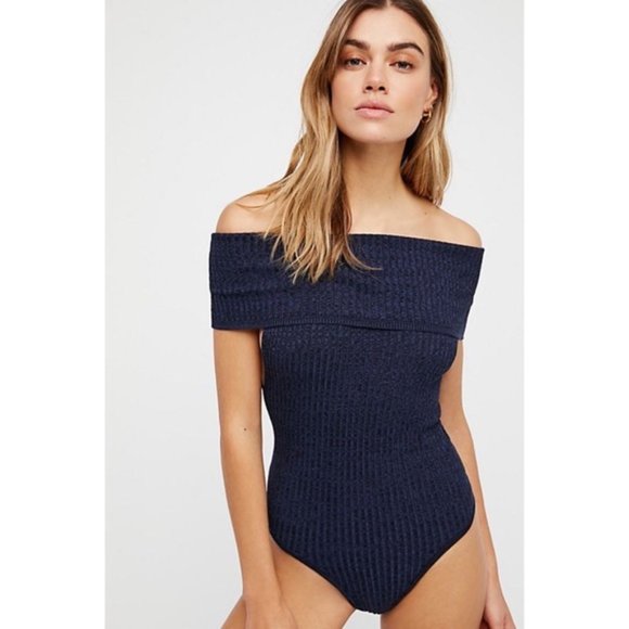 Navy Free People Too Good Bodysuit - Picture 5 of 6